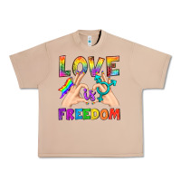 Burro Love Is Freedom Urban Heavy Tee - BundleAndBundleShop
