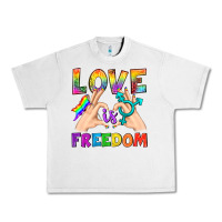 Lunar Rock Love Is Freedom Urban Heavy Tee - BundleAndBundleShop