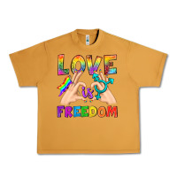 Peanut Butter Love Is Freedom Urban Heavy Tee - BundleAndBundleShop