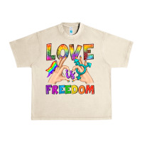 Sandshell Love Is Freedom Urban Heavy Tee - BundleAndBundleShop