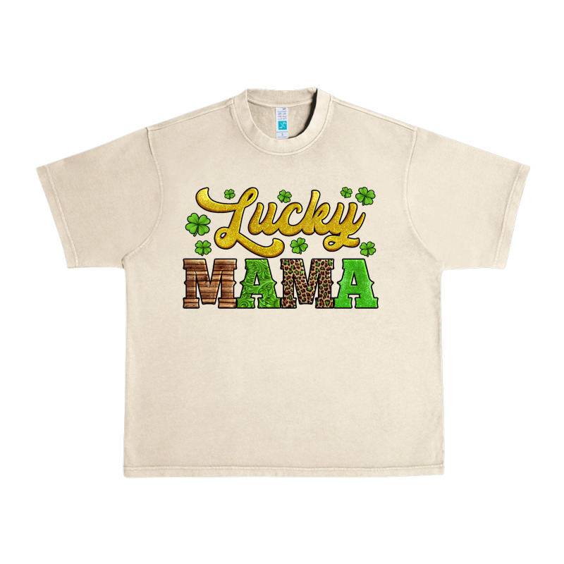 Lucky Mama St Patricks Day Urban Heavy Tee by Jasminsmagicworld | Teevron