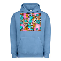 Pigment Pebble Blue western mama Urban Hoodie - RanaPortraitStore