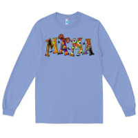 Colony Blue halloween mama Long Sleeve Tee - BundleAndBundleShop