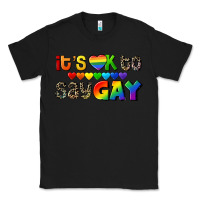 Black It's okay to say Gay pride Classic Tee - CowGirlArtShop