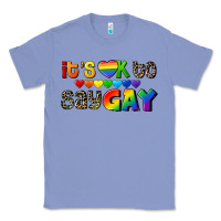 Colony Blue It's okay to say Gay pride Classic Tee - CowGirlArtShop