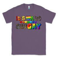 Lavender It's okay to say Gay pride Classic Tee - CowGirlArtShop