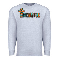 Heather Grey thankful Premium Sweatshirt - JahusDesignShop