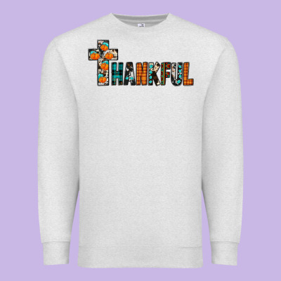 Thankful Premium Sweatshirt Designed By Jahusdesignshop