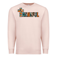 Pale Pink thankful Premium Sweatshirt - JahusDesignShop