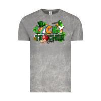 Cloud Rock lucky teacher St. Patricks Day Vintage Tee - FaDigitalArtStudio