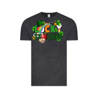 Vintage Black lucky teacher St. Patricks Day Vintage Tee - FaDigitalArtStudio