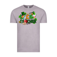 Vintage Zinc lucky teacher St. Patricks Day Vintage Tee - FaDigitalArtStudio