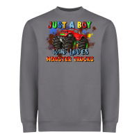 Storm just a boy who loves monster trucks Heavyweight Sweatshirt - JahusDesignShop