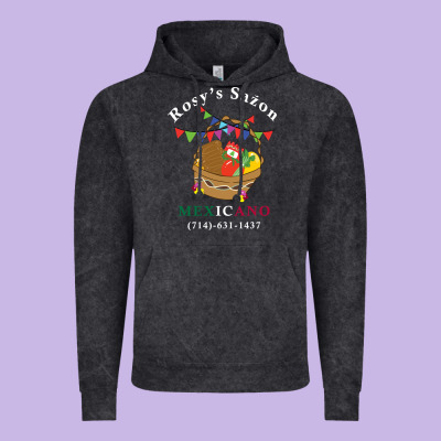 Logo For Rosys Saon Mexicano Vintage Hoodie Designed By Cowhidedigitalart