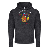Vintage Black logo for rosys saon mexicano Vintage Hoodie - CowhideDigitalArt
