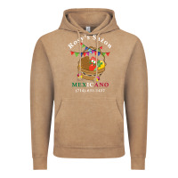 Vintage Coffee logo for rosys saon mexicano Vintage Hoodie - CowhideDigitalArt