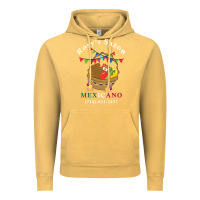 Vintage Mustard logo for rosys saon mexicano Vintage Hoodie - CowhideDigitalArt