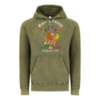 Vintage Olive logo for rosys saon mexicano Vintage Hoodie - CowhideDigitalArt