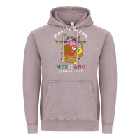 Vintage Zinc logo for rosys saon mexicano Vintage Hoodie - CowhideDigitalArt