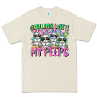 Bone Chilling with my peeps Easter bunnies Premium Tee - CowGirlArtShop