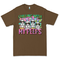 Cacao Chilling with my peeps Easter bunnies Premium Tee - CowGirlArtShop