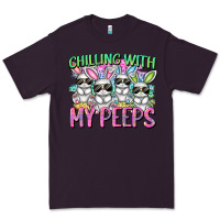 Plum Chilling with my peeps Easter bunnies Premium Tee - CowGirlArtShop