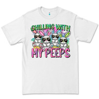 White Chilling with my peeps Easter bunnies Premium Tee - CowGirlArtShop