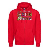 Red somebody's high maintenance  problem Zipper Hoodie - JahusDesignShop