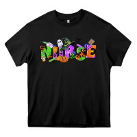 Black halloween nurse Heavy Core Tee - CowGirlArtShop
