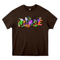 Chocolate Brown halloween nurse Heavy Core Tee - CowGirlArtShop