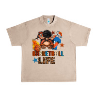 French Oak basketball life messy bun Urban Heavy Tee - FaDigitalArtStudio