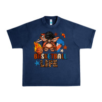 Navy basketball life messy bun Urban Heavy Tee - FaDigitalArtStudio