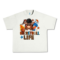Pistachio basketball life messy bun Urban Heavy Tee - FaDigitalArtStudio