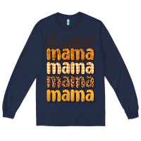 Navy thankful mama Long Sleeve Tee - BundleAndBundleShop