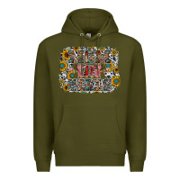 Army Green mom of girls Premium Hoodie - RacoonDesign