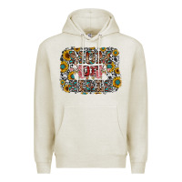 Oatmeal Heather mom of girls Premium Hoodie - RacoonDesign