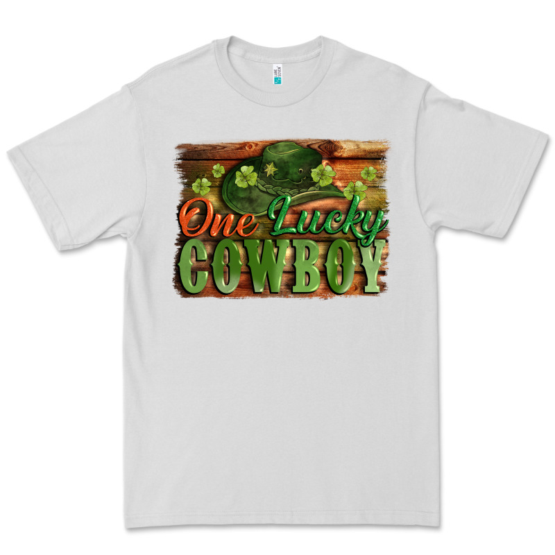 One Lucky Cowboy St. Patrick's Day Premium Tee by CowGirlArtShop | Teevron