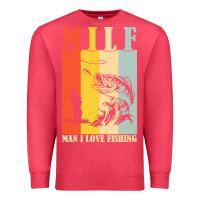 Cardinal fishing t  shirt milf man i love fishing t  shirt Premium Sweatshirt - baoMotion