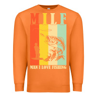 Carrot fishing t  shirt milf man i love fishing t  shirt Premium Sweatshirt - baoMotion
