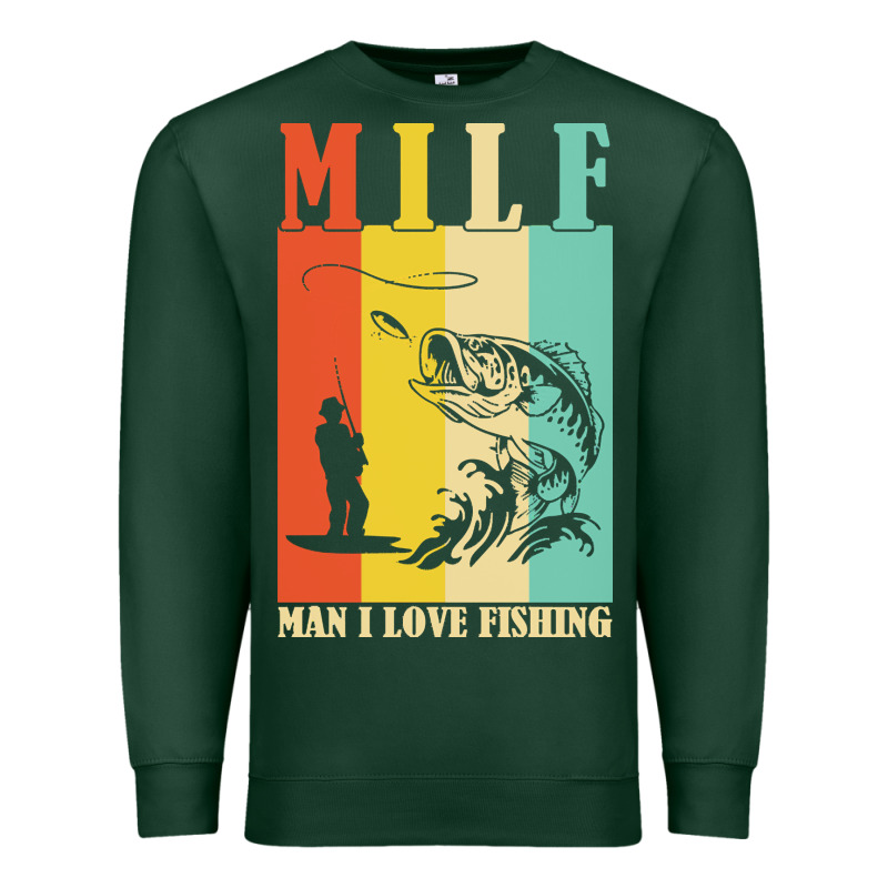 Fishing T  Shirt Milf Man I Love Fishing T  Shirt Premium Sweatshirt by baoMotion | Teevron