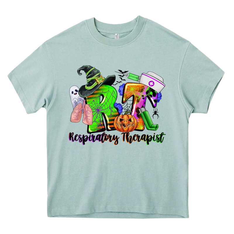 Rt Respiratory Therapist Halloween Heavy Core Tee by CowGirlArtShop | Teevron