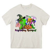 Cream rt respiratory therapist halloween Heavy Core Tee - CowGirlArtShop