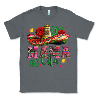 Charcoal Heather mama cita with sombrero hat and roses Classic Tee - Artiststas