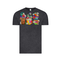 Vintage Black hippie coffee cups bbs Vintage Tee - BundleAndBundleShop