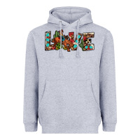 Heather Grey love rodeo Heavyweight Hoodie - JahusDesignShop