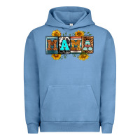 Pigment Pebble Blue license letters western mama Urban Hoodie - RanaPortraitStore