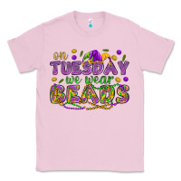 Bubblegum Pink On Tuesday we wear beads Classic Tee - HowdyJamesFarm