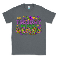 Charcoal Heather On Tuesday we wear beads Classic Tee - HowdyJamesFarm