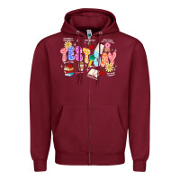 Burgundy test day Zipper Hoodie - JahusDesignShop