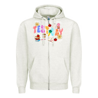 Oatmeal Heather test day Zipper Hoodie - JahusDesignShop